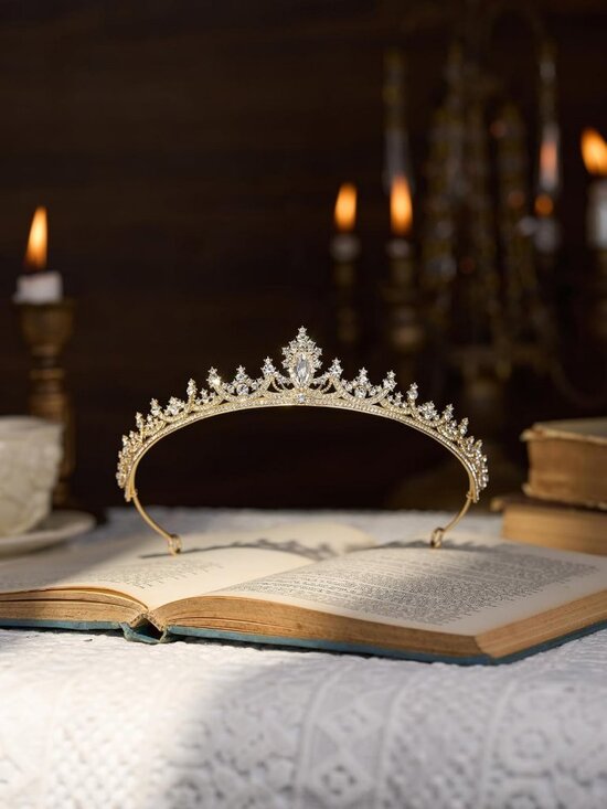 Elegant Crystal Tiara Crown for Brides | Rhinestone Headband for Prom & Pageants main image 5
